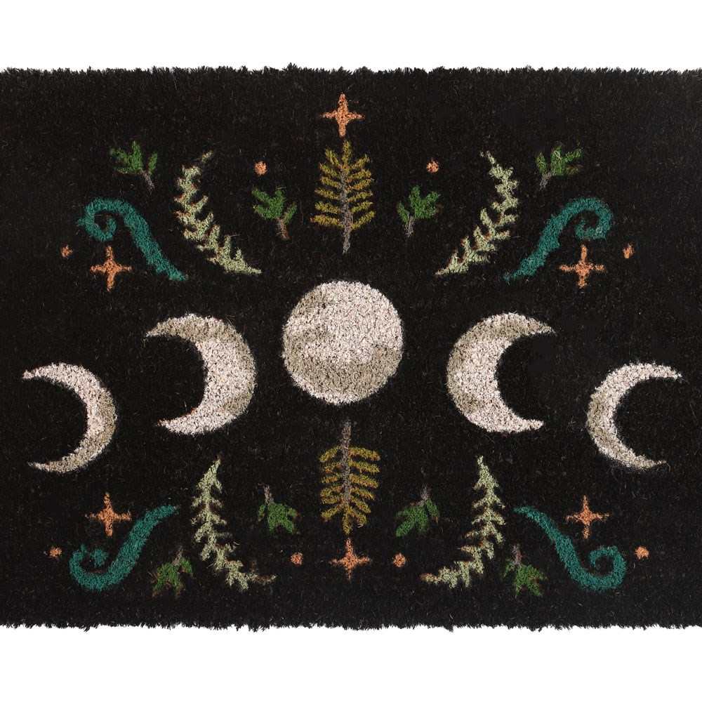 Something Different - Black Dark Forest Moon Phase Paillasson - Multicolore